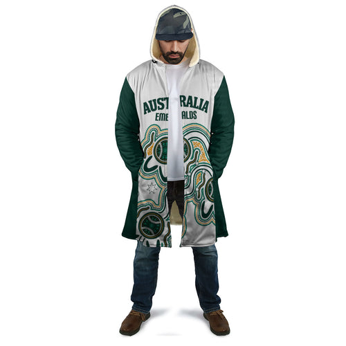 Australia Baseball Custom Cloak Go Emeralds Aboriginal Art