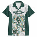 Australia Baseball Custom Hawaiian Shirt Go Emeralds Aboriginal Art