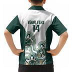 Australia Baseball Custom Hawaiian Shirt Go Emeralds Aboriginal Art