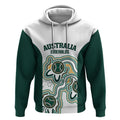 Australia Baseball Custom Hoodie Go Emeralds Aboriginal Art