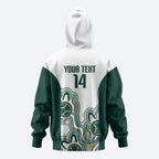 Australia Baseball Custom Hoodie Go Emeralds Aboriginal Art