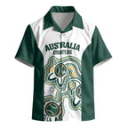 Australia Baseball Custom Kid Hawaiian Shirt Go Emeralds Aboriginal Art