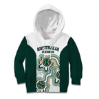 Australia Baseball Custom Kid Hoodie Go Emeralds Aboriginal Art