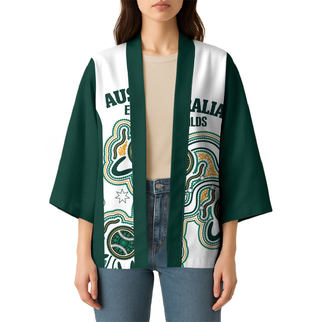 Australia Baseball Custom Kimono Go Emeralds Aboriginal Art