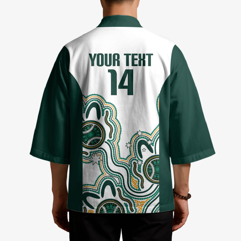 Australia Baseball Custom Kimono Go Emeralds Aboriginal Art