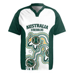 Australia Baseball Custom Rugby Jersey Go Emeralds Aboriginal Art