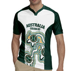 Australia Baseball Custom Rugby Jersey Go Emeralds Aboriginal Art