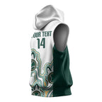 Australia Baseball Custom Sleeveless Hoodie Go Emeralds Aboriginal Art