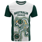 Australia Baseball Custom T Shirt Go Emeralds Aboriginal Art