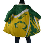 Australia Curling Personalised Cloak Aussie Map Grunge Curve Style