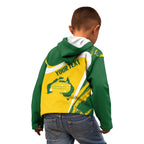 Australia Curling Personalised Kid Hoodie Aussie Map Grunge Curve Style