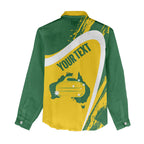 Australia Curling Personalised Women Casual Shirt Aussie Map Grunge Curve Style