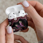Purple Budgerigar Australia Indigenous Art AirPods Case
