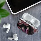 Purple Budgerigar Australia Indigenous Art AirPods Case