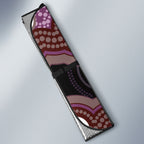 Purple Budgerigar Australia Indigenous Art Auto Sun Shade