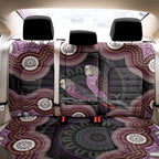 Purple Budgerigar Australia Indigenous Art Back Car Seat Cover