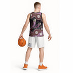 Purple Budgerigar Australia Indigenous Art Basketball Jersey