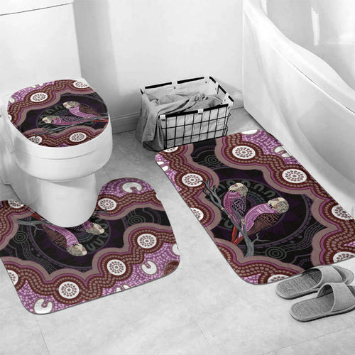 Purple Budgerigar Australia Indigenous Art Bathroom Set