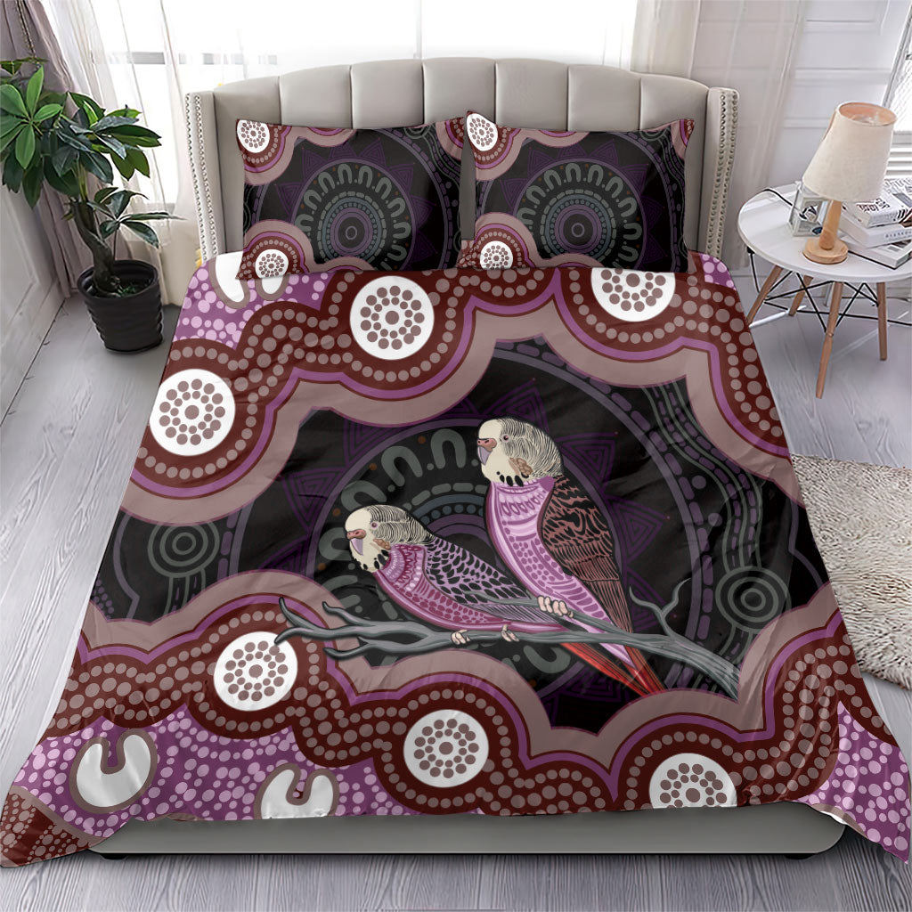 Purple Budgerigar Australia Indigenous Art Bedding Set