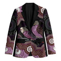 Purple Budgerigar Australia Indigenous Art Blazer