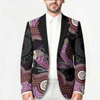 Purple Budgerigar Australia Indigenous Art Blazer