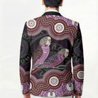 Purple Budgerigar Australia Indigenous Art Blazer