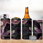 Purple Budgerigar Australia Indigenous Art 4 in 1 Can Cooler Tumbler