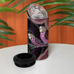 Purple Budgerigar Australia Indigenous Art 4 in 1 Can Cooler Tumbler