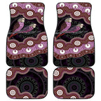 Purple Budgerigar Australia Indigenous Art Car Mats
