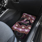 Purple Budgerigar Australia Indigenous Art Car Mats