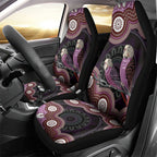 Purple Budgerigar Australia Indigenous Art Car Seat Cover