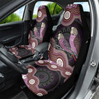 Purple Budgerigar Australia Indigenous Art Car Seat Cover