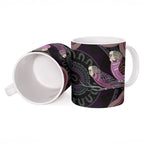 Purple Budgerigar Australia Indigenous Art Ceramic Mug