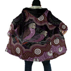 Purple Budgerigar Australia Indigenous Art Cloak
