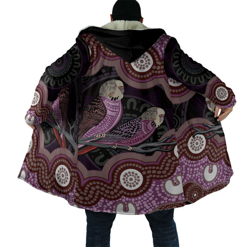 Purple Budgerigar Australia Indigenous Art Cloak