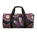 Purple Budgerigar Australia Indigenous Art Duffle Bag