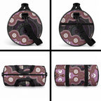 Purple Budgerigar Australia Indigenous Art Duffle Bag