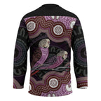Purple Budgerigar Australia Indigenous Art Hockey Jersey
