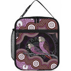 Purple Budgerigar Australia Indigenous Art Lunch Bag