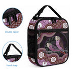 Purple Budgerigar Australia Indigenous Art Lunch Bag