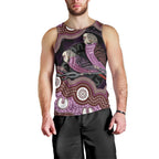 Purple Budgerigar Australia Indigenous Art Men Tank Top