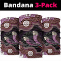 Purple Budgerigar Australia Indigenous Art Neck Gaiter