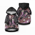 Purple Budgerigar Australia Indigenous Art Pet Hoodie