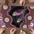 Purple Budgerigar Australia Indigenous Art Puzzle