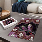 Purple Budgerigar Australia Indigenous Art Puzzle