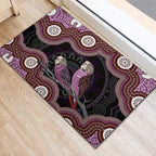 Purple Budgerigar Australia Indigenous Art Rubber Doormat
