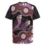 Purple Budgerigar Australia Indigenous Art Rugby Jersey