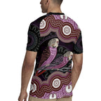 Purple Budgerigar Australia Indigenous Art Rugby Jersey