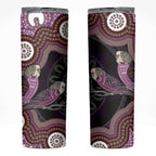 Purple Budgerigar Australia Indigenous Art Skinny Tumbler