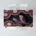 Purple Budgerigar Australia Indigenous Art Tablecloth